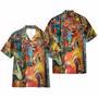 Music On World Off Saxophone Colorful Hawaiian Shirt