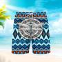 Native American Dragonfly Blue Beach Shorts For Men