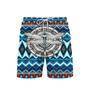 Native American Dragonfly Blue Beach Shorts For Men