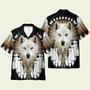 Native American White Wolf Hawaiian Shirt