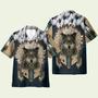 Native American Wolf Feathers Style Hawaiian Shirt