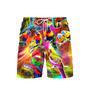 Neon Colorful Parrot Beach Shorts For Men