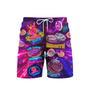 Neon Donuts We Love Donuts Beach Shorts For Men