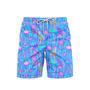 Neon Hippie Mushroom Beach Shorts For Men