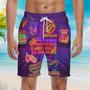 Neon Hot Dogs Beach Shorts For Men