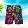 Neon Mexican Party Cinco De Mayo Beach Shorts For Men