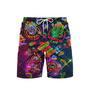 Neon Mexican Party Cinco De Mayo Beach Shorts For Men