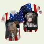 Of July Independence Day American Flag Pitbull Hawaiian Shirt