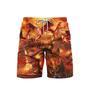 Orange Fire Dragon Love Life Beach Shorts For Men