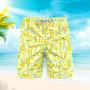 Orange Juice Cocktail Beach Shorts For Men