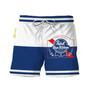 Pabst Blue Ribbon Blue And White Basic Swim Trunks