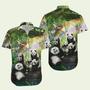 Panda In The Green Forest Combo Hawaiian Shirt