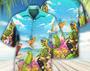 Parrot Beach And Sky Art - Hawaiian Shirt, Tropical Beach Shirt Button Down Shirt, Funny Hawaiian Shirt, Best Gifts For Men, Hawaiian Set. Summer Gifts