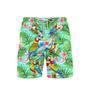 Parrot Drinking Cocktails The Beach Is My Happy Place Tropical Beach Shorts For Men