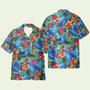 Parrot In Tropical Green Leaves Hawaiian Shirt