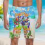 Parrot It's 5 O'Clock Somewhere Cocktail Party Beach Shorts For Men