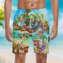 Parrots Cocktail Party In Hawaii Island Beach Shorts For Men