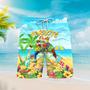 Parrots Party Drink Cocktail Tropical Beach Shorts For Men