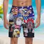 Patriotic Eagle Beach Shorts For Men