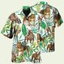 Pitbull And Tropical Leaf Hawaiian Shirt