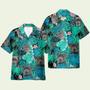 Pitbull Hibiscus Tropical Leaves Pattern Hawaiian Shirt