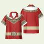 Power Ranger Zeo Red Cosplay Costume Hawaiian Shirt