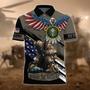 Premium U.S Multiple Service Veteran Polo Shirt