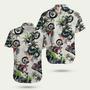 Racing Motorbike Tropical Coconut Hawaiian Shirt