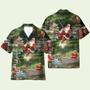 Santa Fishing Hawaiian Shirt