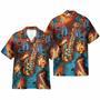 Saxophone Fire Flame Hawaiian Shirt