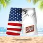 Schlitz Beer American Flag Swim Trunks