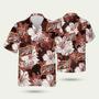 Schlitz Beer Tropical Flower Pattern Hawaiian Shirt