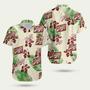 Schlitz Hibiscus Flower Tropical Beach Hawaiian Shirt