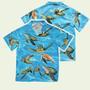 Sea Turtle Aloha Men And Women Blue Hawaiian Shirt