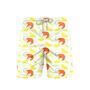 Shrimp On Yellow Lemon Slices Beach Shorts For Men