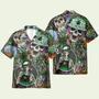 Skull Hippie Mens Hawaiian Shirt