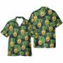 Skull Pineapple Tropical Leaves Pattern Hawaiian Shirt