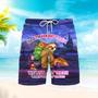 Sloth Hiking Team Night Landscape Beach Shorts For Men