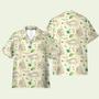 Sloth Leaf Pattern Tropical Hawaiian Shirt