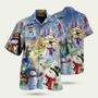 Snowman Santa Funny Hawaiian Shirt