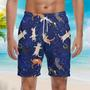 Space Cats Beach Shorts For Men