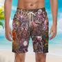 Steampunk Octopus Beach Shorts For Men