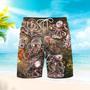 Steampunk Octopus Beach Shorts For Men