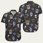 Stitch And Baby Yoda Star Wars Drinking Coffee Hawaiian Shirt