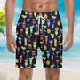 Summer Cocktails Aloha Beach Shorts For Men