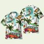 Surfing And Hippie Vans On The Beaches Hawaiian Shirt