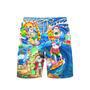 Surfing Funny Santa Christmas Beach Shorts For Men