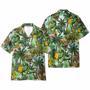 Taco T Rex Tropical Leaves Pattern Hawaiian Shirt