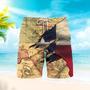 Texas Flag And Map Dont Mess With Texas Beach Shorts For Men