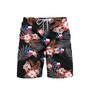 Texas Tropical Floral Beach Shorts For Men